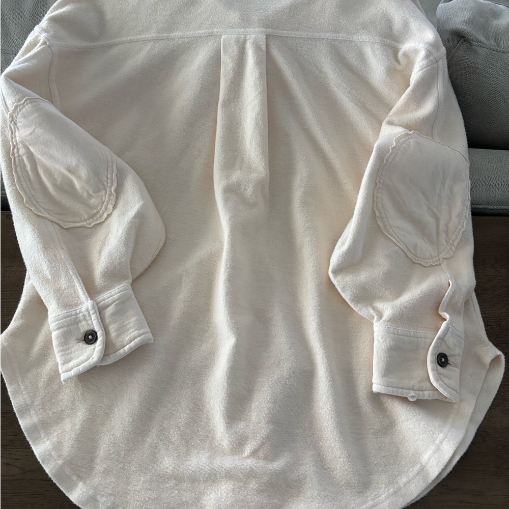 Free People Shacket NWT Sz. XS Cream - Picture 6 of 7